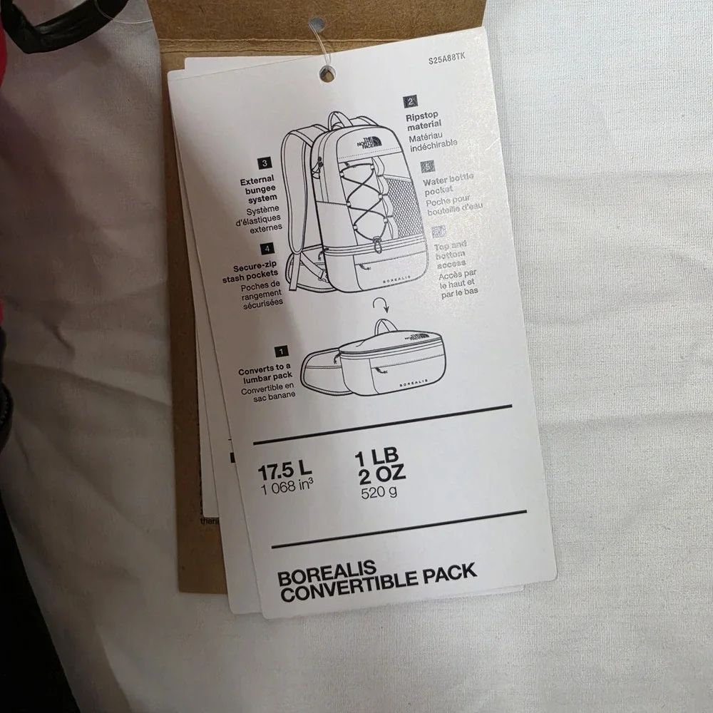 The North Face Borealis Convertible Backpack TNF Red/TNF Black